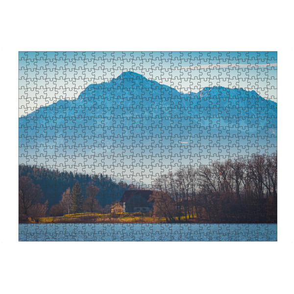 Puzzle Ravensburger "Abstdorfer See im Winter" artboxONE - Natur,Reise