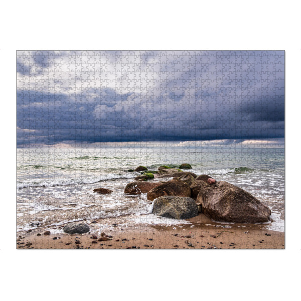 Puzzle Ravensburger "Strand, Steine, Wolken" artboxONE - Natur,Reise,Reise / Strand und Meer