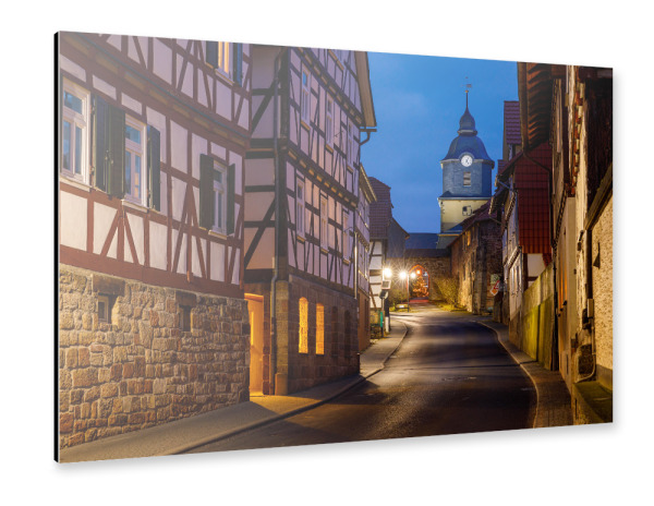 Alu-Dibond "Herleshausen bei Nacht" 30x20 cm artboxONE