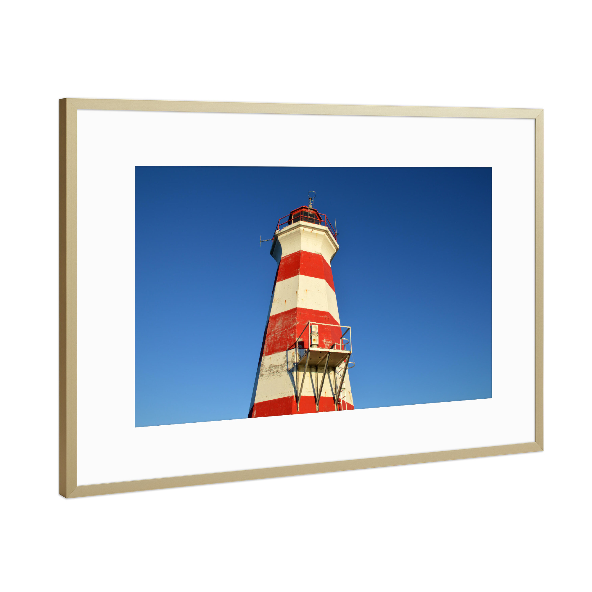 Poster mit Rahmen Gold "Brier Island Light" artboxONE - Reise,Architektur,Reise / Strand und Meer,Reise / Länder