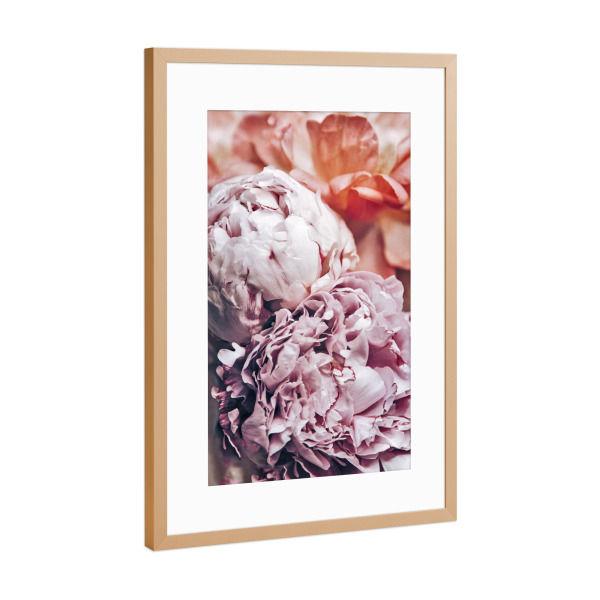 Poster mit Rahmen Kupfer "Pfingstblumen" artboxONE - Natur,Floral