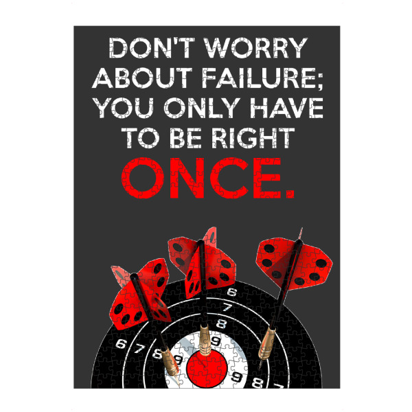 artboxONE Puzzle "Try Until You Succeed" artboxONE - Typografie