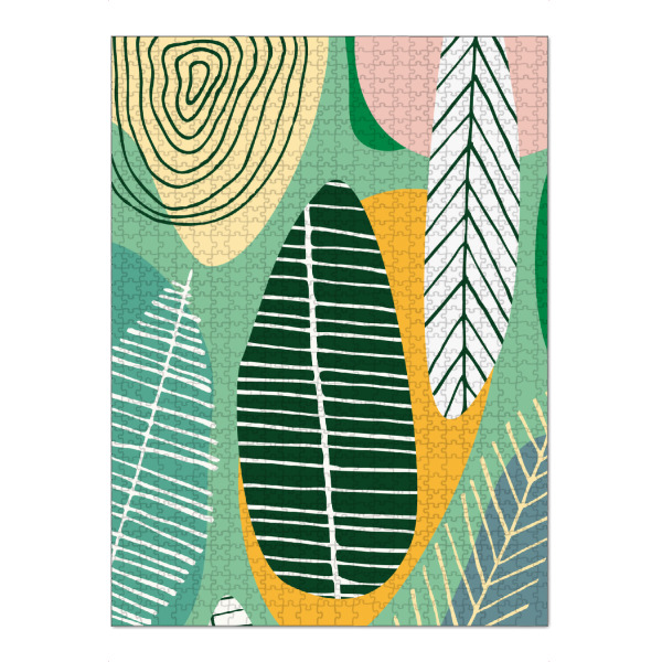 Puzzle Ravensburger "Botanik Art" artboxONE - Natur - Botanisch,Blumen,Modern,Abstrakt,Floral,Pflanzen,Natur,Formen,Geometrie - Bild botanisch