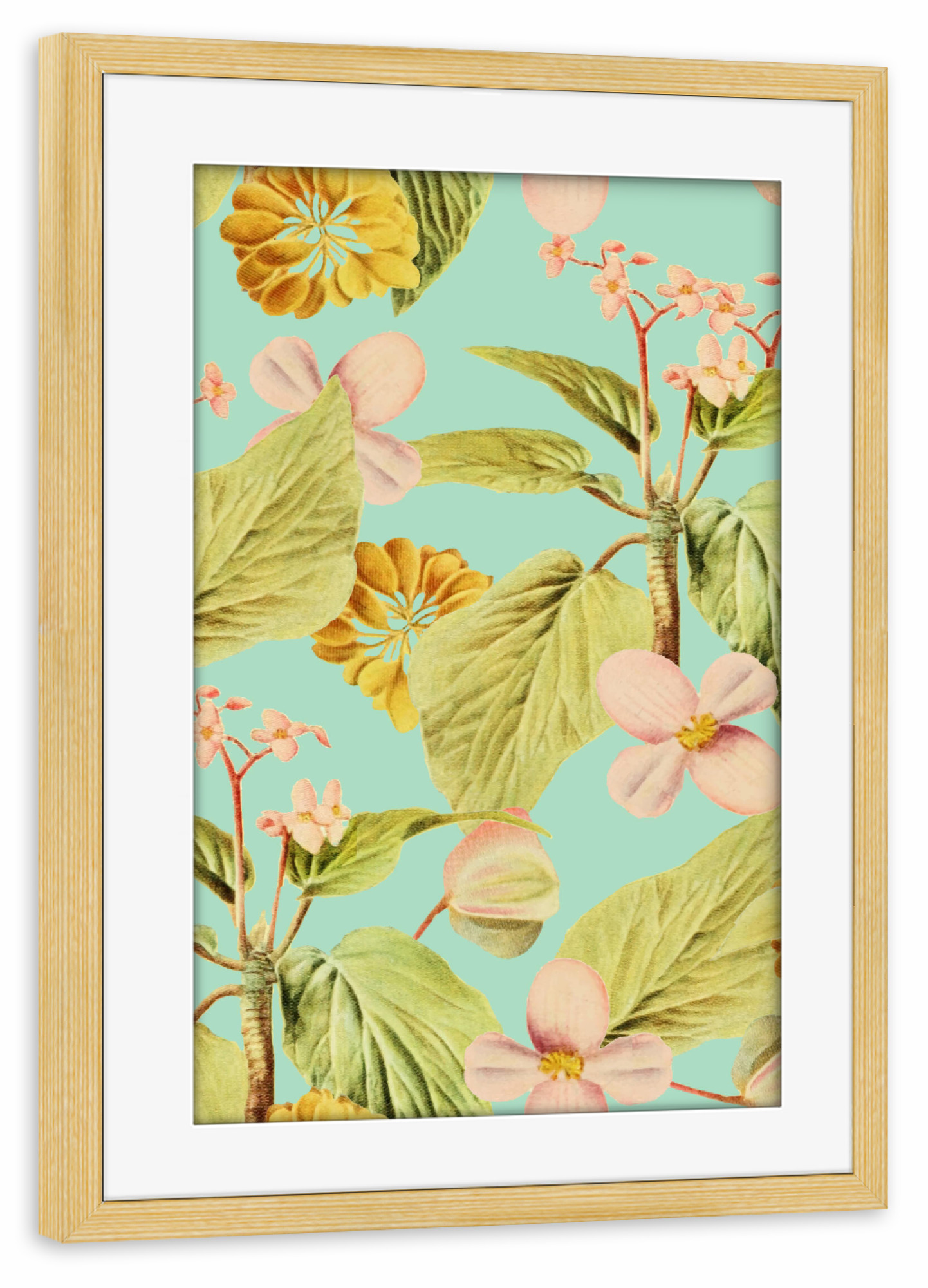 Poster mit Rahmen kiefer "Jahrgang Sommer" artboxONE - Natur,Floral