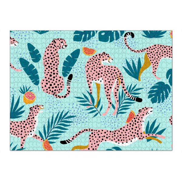 Puzzle Ravensburger "Geparden im Grapefruithain" artboxONE - Für Kinder,Tiere