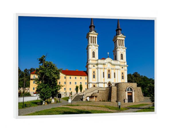 Poster mit weißem Rahmen "Wallfahrtskirche Maria Radna" artboxONE - Architektur