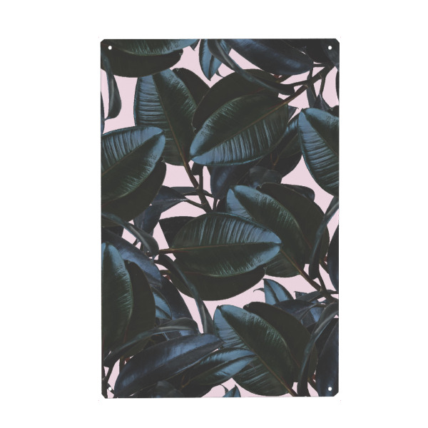 Holzbild "Bezaubernder Eindruck" artboxONE - Natur,Floral - Muster,Botanisch,Laub,Blätter,Exotisch,Tropisch,April