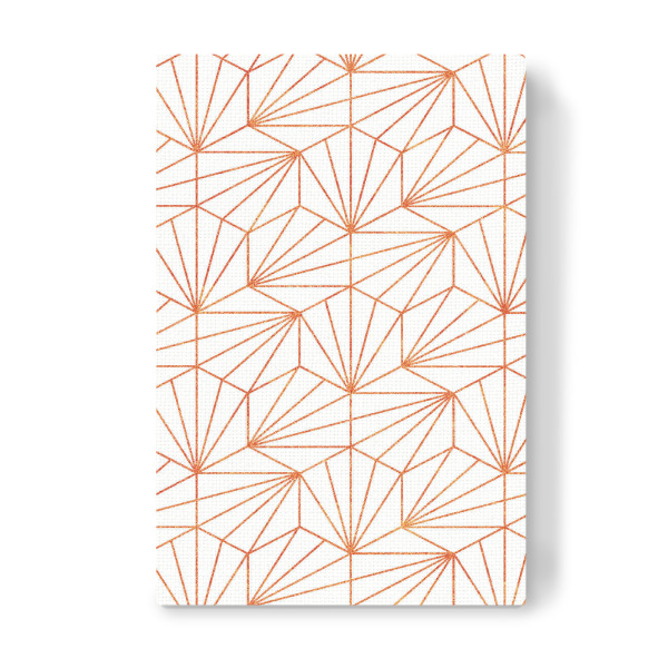 Leinwandbild "Roségold & Weiß" artboxONE - Abstrakt,Geometrie
