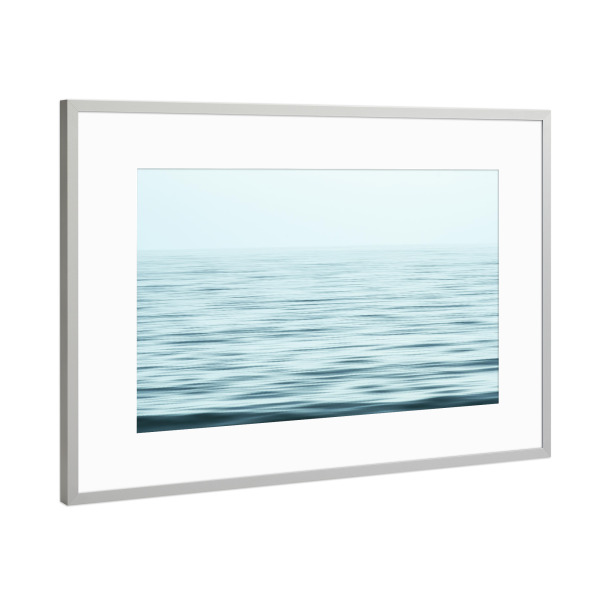 Poster mit Rahmen Silber "UNENDLICHER HORIZONT" artboxONE - Natur,Reise,Reise / Strand und Meer - Meer,Ozean,Wasser,Wellen,Natur
