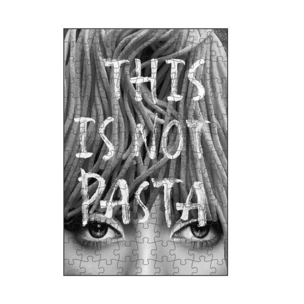 artboxONE Puzzle "Das ist keine Pasta BW" artboxONE - Typografie,Abstrakt,Menschen