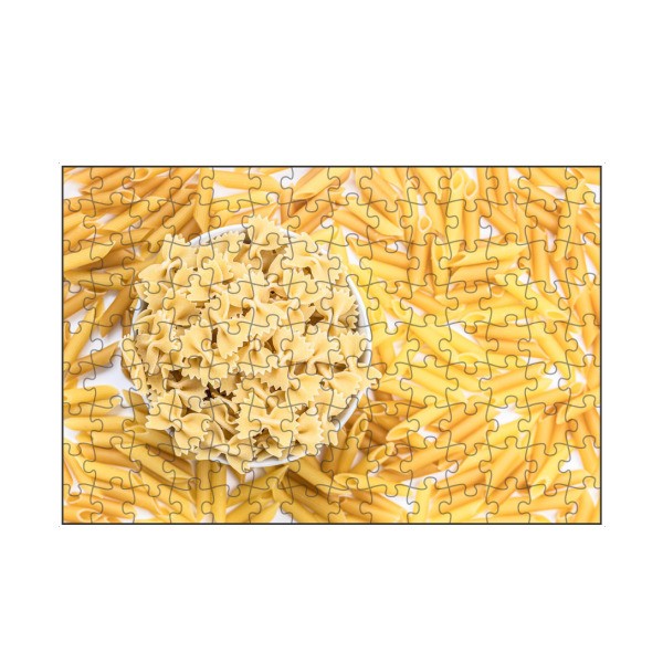 artboxONE Puzzle "Farfalle inmitten von Penne" artboxONE - Essen & Trinken - Nudeln,Pasta,Küche,Essen,Fotografie - Bild nudeln