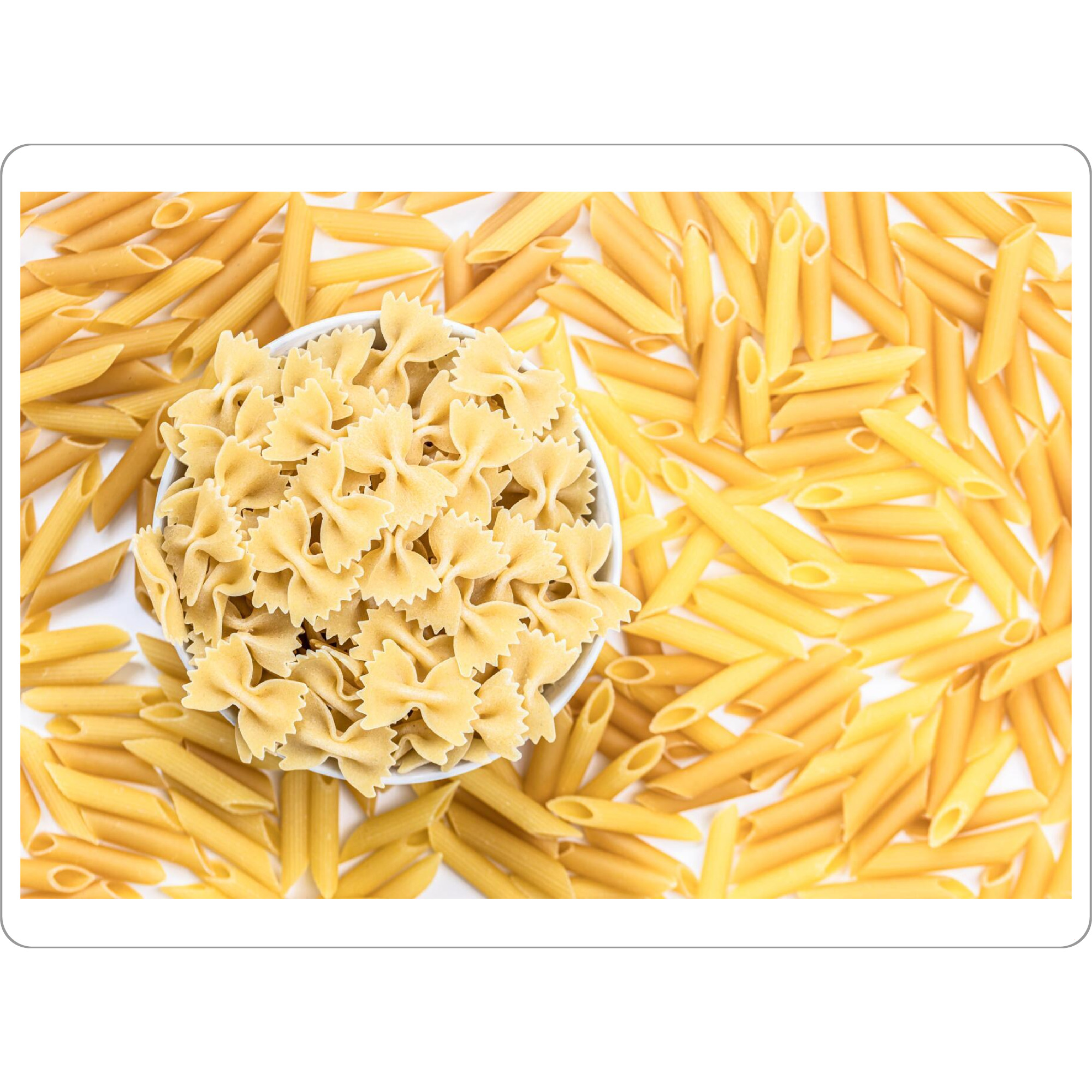 Tischset "Farfalle inmitten von Penne" artboxONE - Essen & Trinken - Nudeln,Pasta,Küche,Essen,Fotografie - Bild nudeln