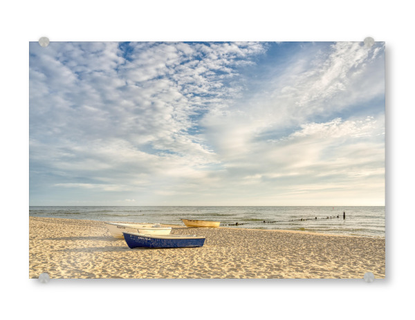 Acrylglasbild "Fischerboote auf Usedom" artboxONE - Natur,Reise,Reise / Strand und Meer