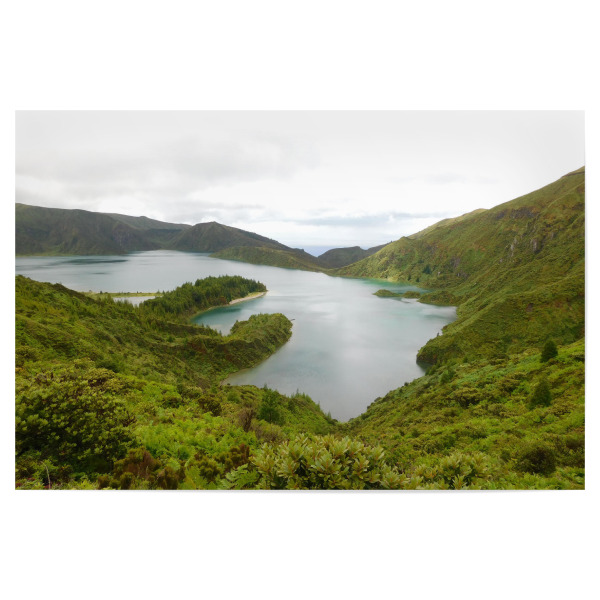 Poster "Lagoa do Fogo" artboxONE - Natur,Reise,Reise / Strand und Meer,Reise / Länder