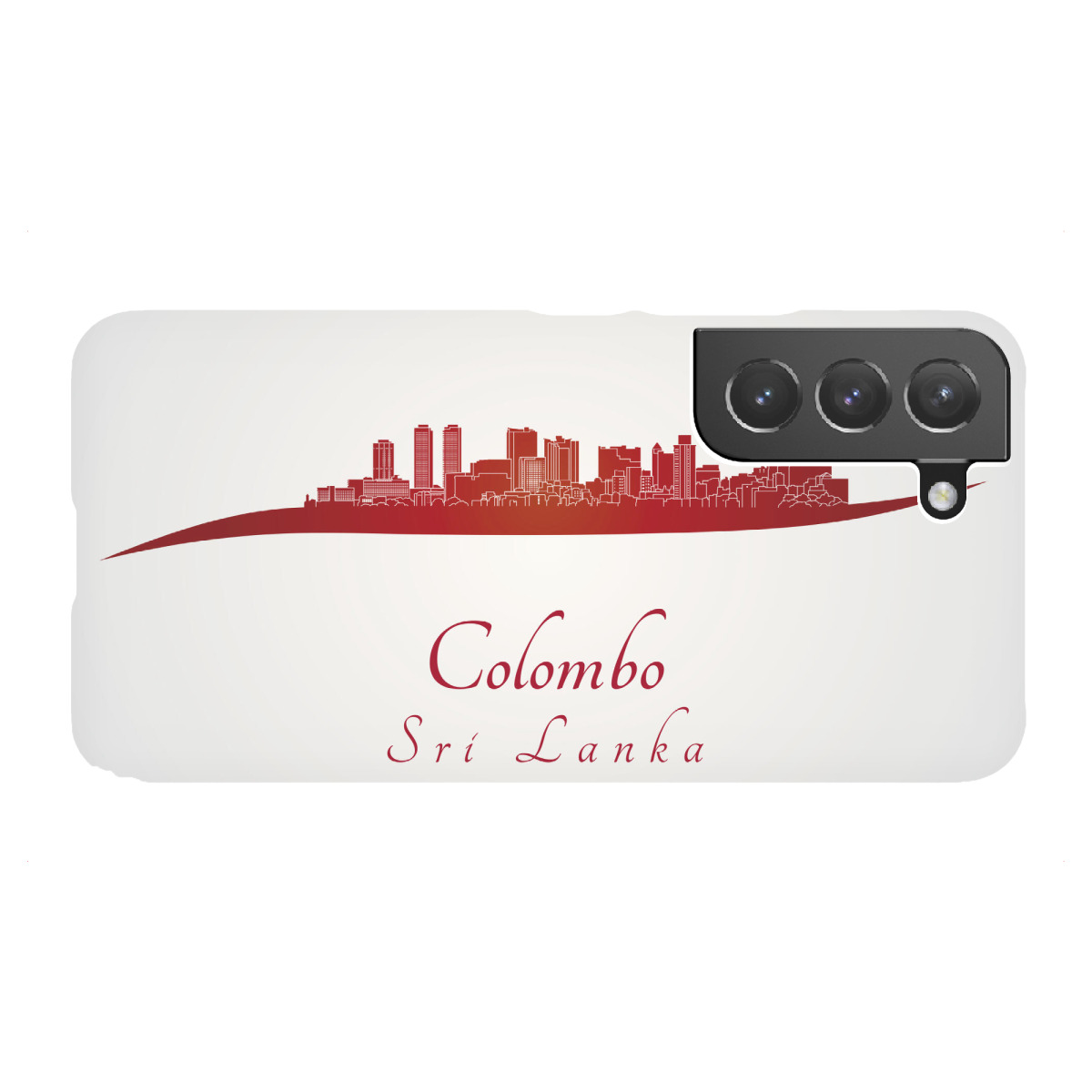 "Colombo-Skyline im Rot"für Samsung Galaxy - Premium-Case Handyhülle artboxONE