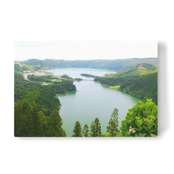 Leinwandbild "Sete Cidades" artboxONE - Natur,Reise,Reise / Strand und Meer,Reise / Länder