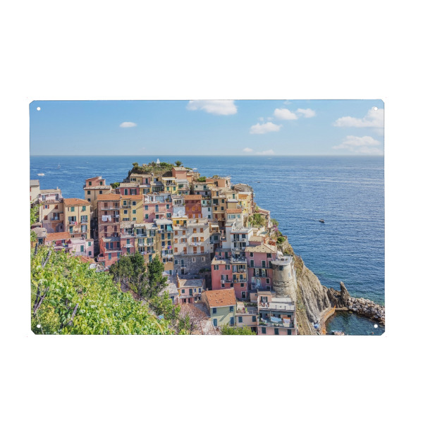 Holzbild "Schöne Manarola" artboxONE - Städte,Reise,Architektur,Reise / Strand und Meer,Reise / Länder