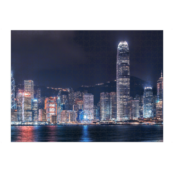 artboxONE Puzzle "Hongkong in der Abenddämmerung" artboxONE - Städte,Reise,Architektur,Reise / Asien,Reise / Länder