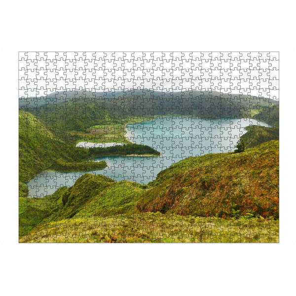Puzzle Ravensburger "Lagoa do Fogo, Sao Miguel" artboxONE - Natur,Reise / Strand und Meer,Reise / Länder