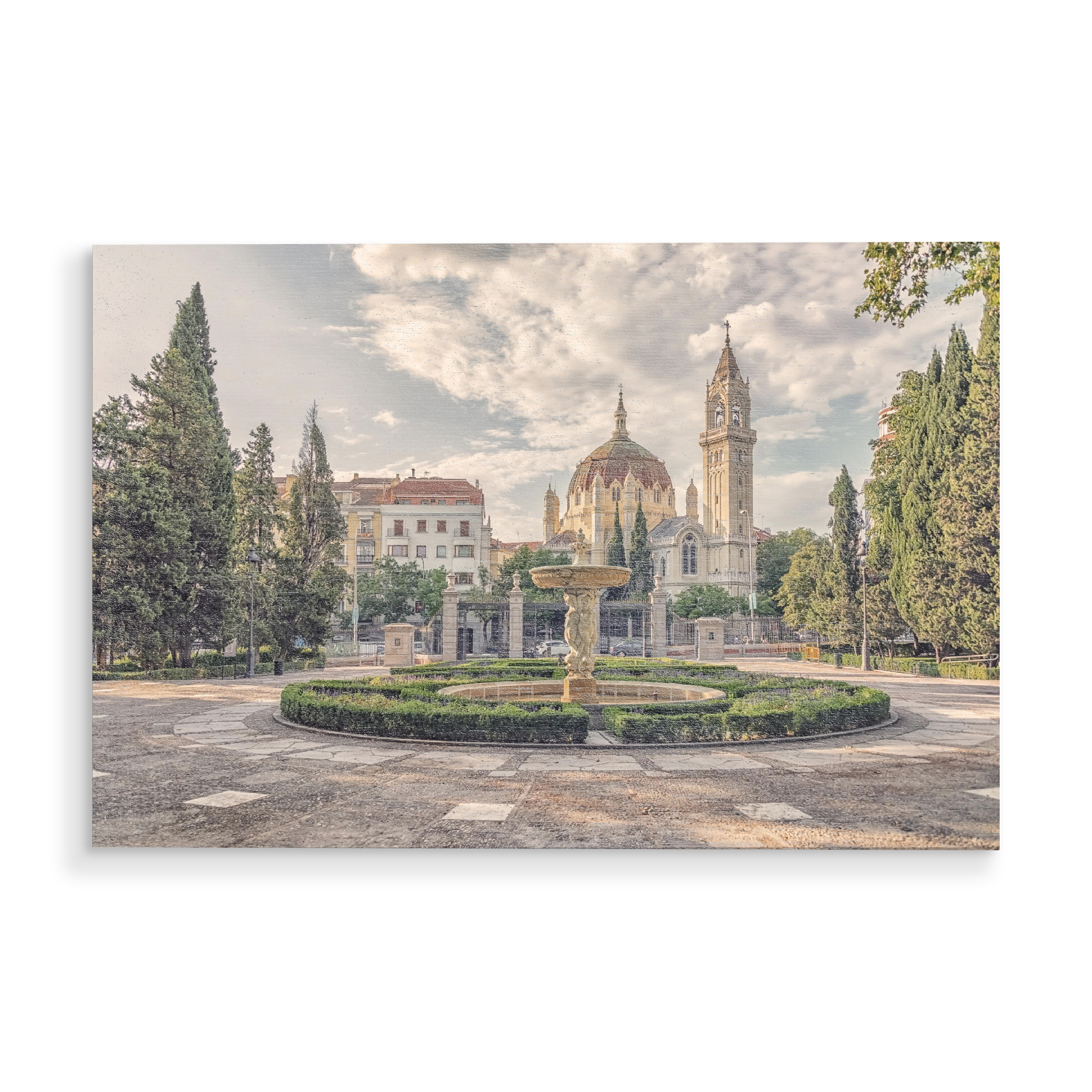 Holzbild "Madrider Architektur" artboxONE - Städte,Reise,Architektur,Reise / Länder,Städte / Weitere