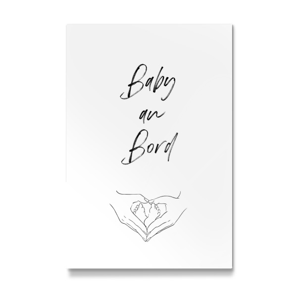 Galerie-Print "Baby an Bord" 30x20 cm artboxONE