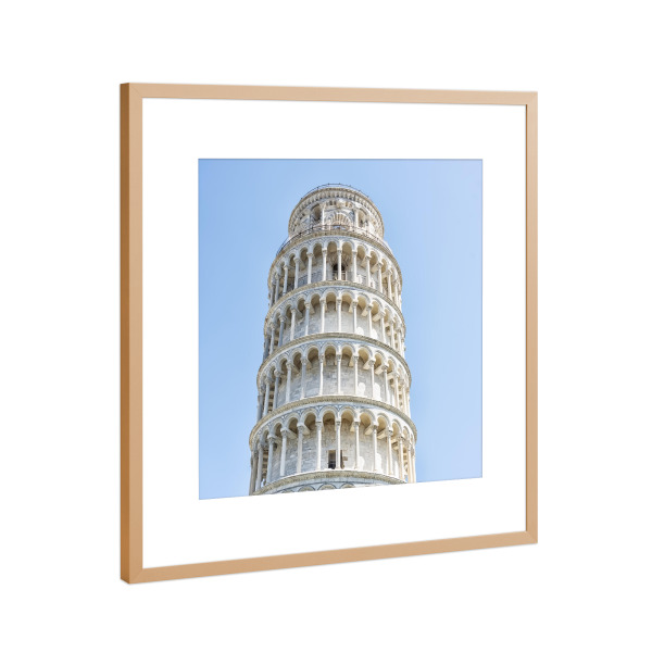 Poster mit Rahmen Kupfer "Weisser Marmor" artboxONE - Städte,Reise,Architektur,Reise / Länder,Städte / Weitere