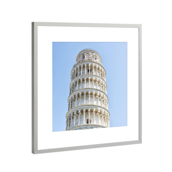 Poster mit Rahmen Silber "Weisser Marmor" artboxONE - Städte,Reise,Architektur,Reise / Länder,Städte / Weitere