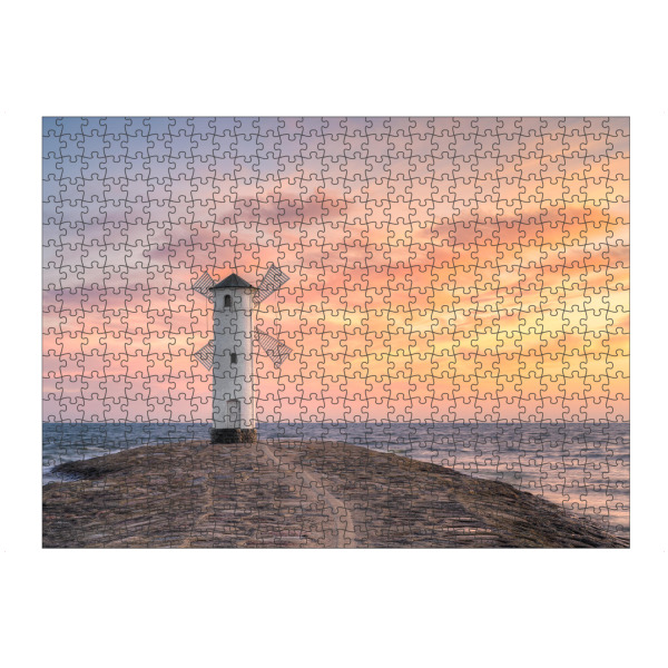 Puzzle Ravensburger "Mühlenbake in Swinemünde" artboxONE - Städte,Natur,Reise,Reise / Strand und Meer