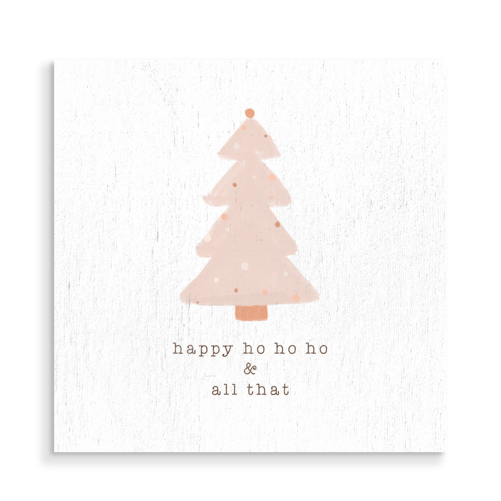 Holzbild "Fröhliches Ho Ho Ho" artboxONE - Typografie,Natur,Weihnachten,Festivals,Lustig