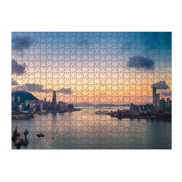 artboxONE Puzzle "Hongkong bei Sonnenaufgang" artboxONE - Städte,Architektur,Reise / Asien