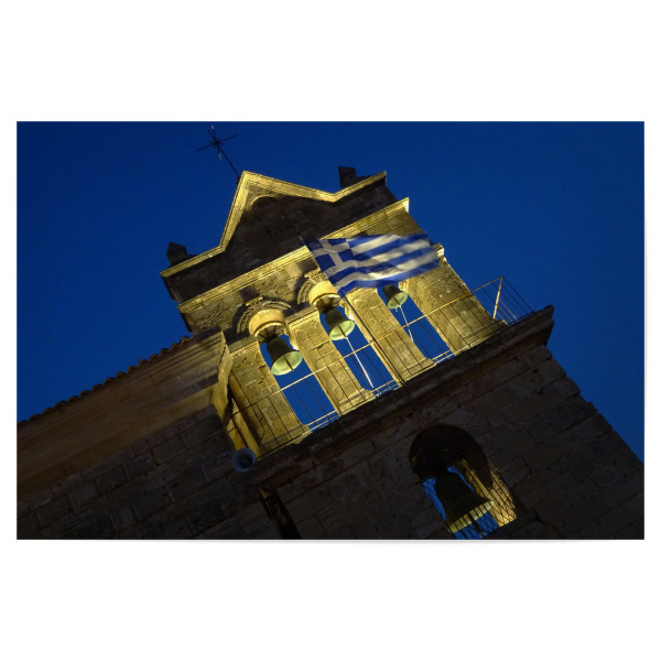 Poster "Orthodoxe Kapelle in Griechenland" artboxONE - Reise,Architektur,Reise / Länder