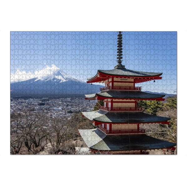 Puzzle Ravensburger "Chureito-Tempel" artboxONE - Natur,Reise,Architektur,Reise / Asien,Reise / Länder
