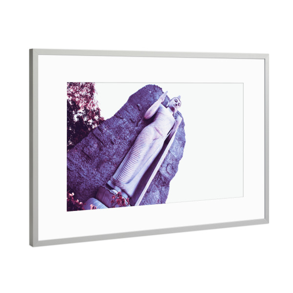 Poster mit Rahmen Silber "The Standing Buddha" artboxONE - Reise,Reise / Asien,Reise / Länder