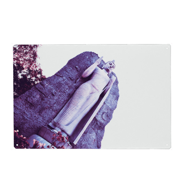 Metall Poster "The Standing Buddha" artboxONE - Reise,Reise / Asien,Reise / Länder