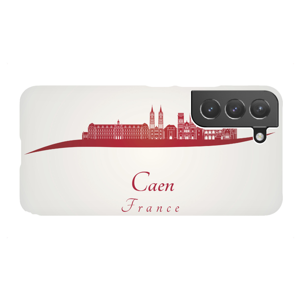 "Caen-Skyline in Rot"für Samsung Galaxy - Premium-Case Handyhülle artboxONE
