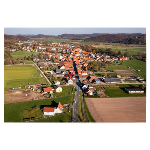 Poster "Herleshausen" artboxONE - Architektur - Herleshausen,Dorf,Werratal,Hessen,Häuser,Deutschland,Landschaft
