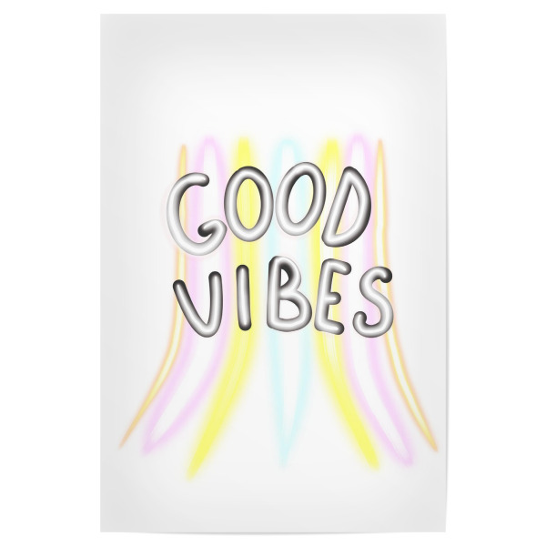 Poster 30x20 cm "Gute Stimmung" artboxONE - Typografie,Abstrakt,Fashion