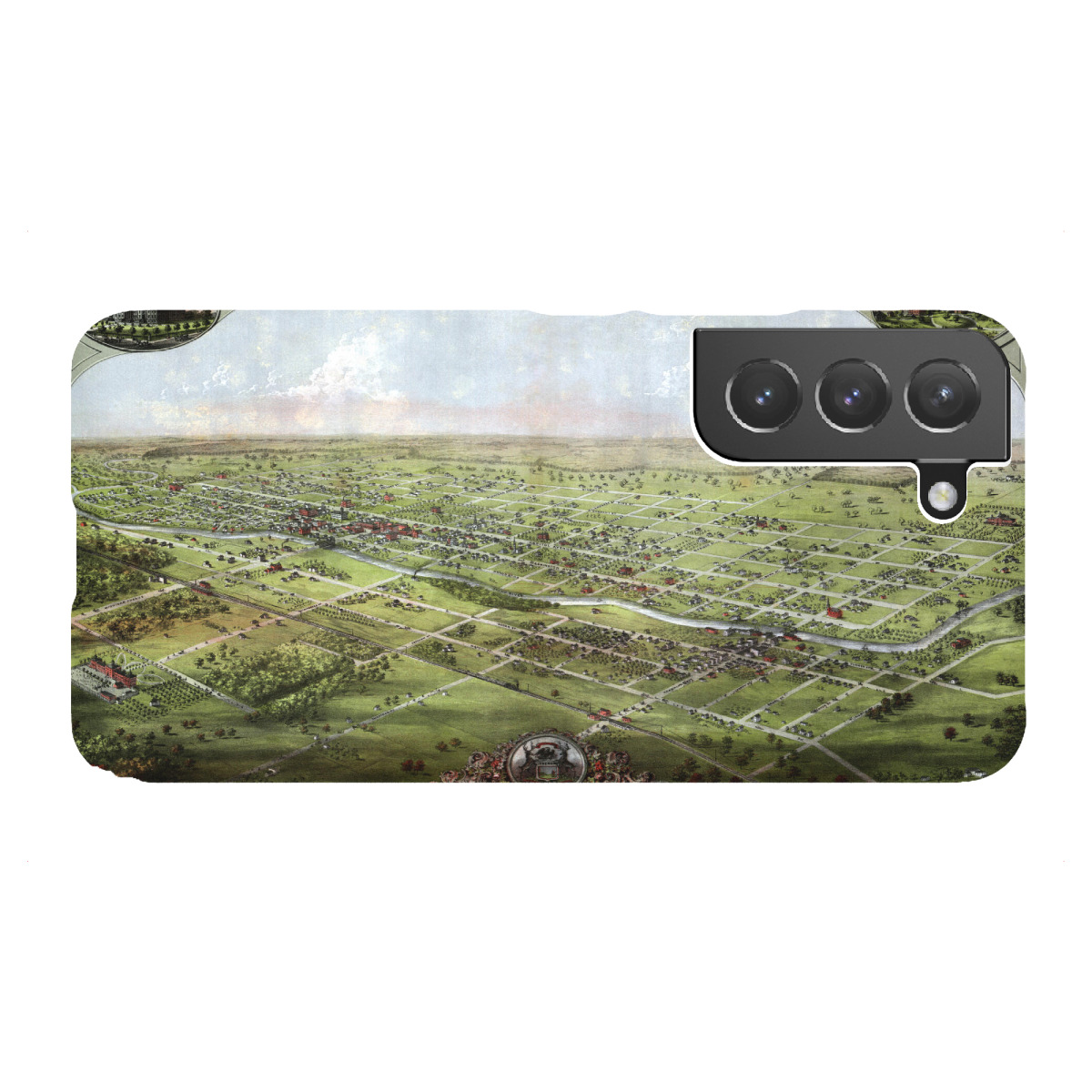 "Antike Karte von Lansing-Michigan"für Samsung Galaxy - Premium-Case Handyhülle artboxONE