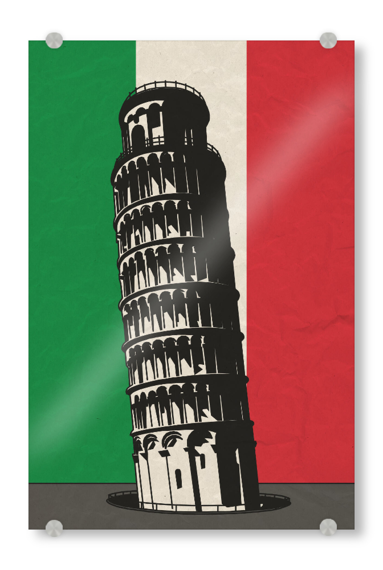Acrylglasbild "Der schiefe Turm von Pisa" artboxONE - Reise,Architektur,Reise / Länder