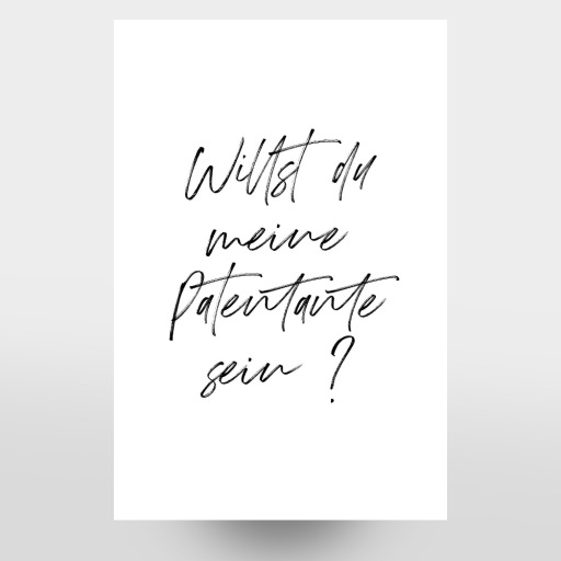 Willst du meine Patentante sein