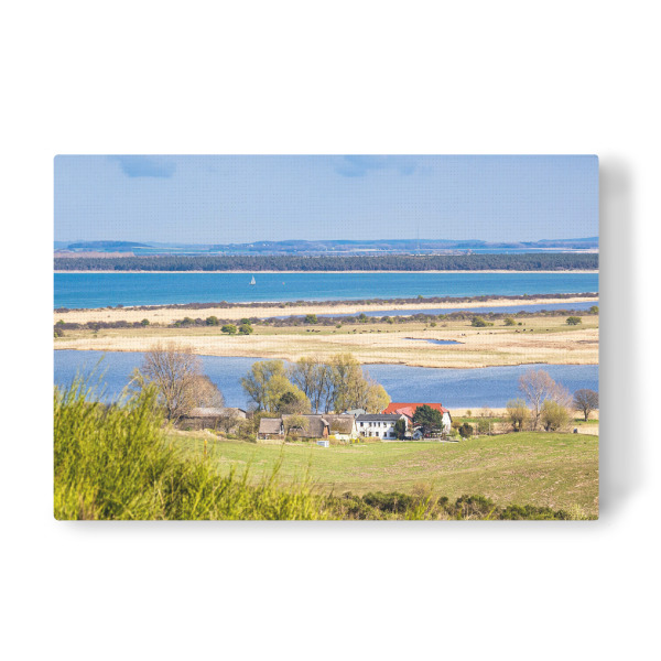 Leinwandbild "Feld, Dorf, Ostsee" artboxONE - Natur,Reise,Architektur,Reise / Strand und Meer