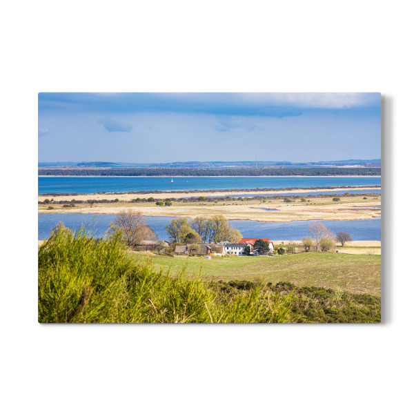 Galerie-Print "Feld, Dorf, Ostsee" 30x20 cm artboxONE