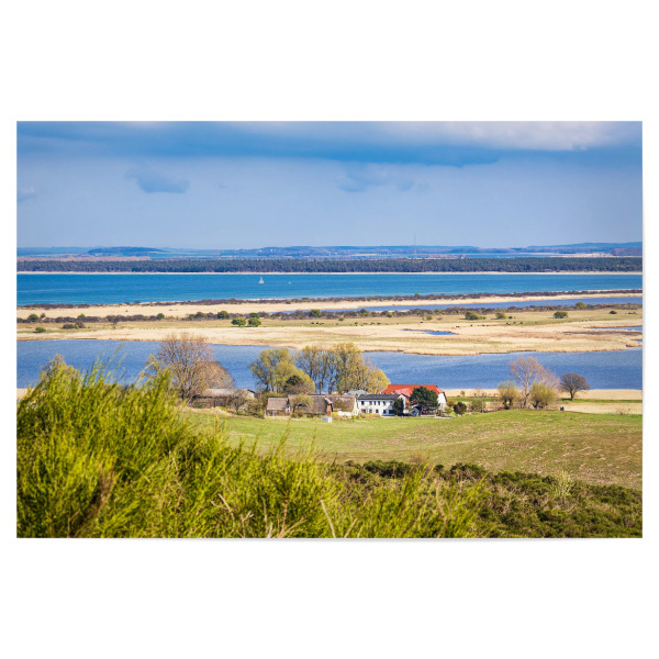 Poster "Feld, Dorf, Ostsee" artboxONE - Natur,Reise,Architektur,Reise / Strand und Meer
