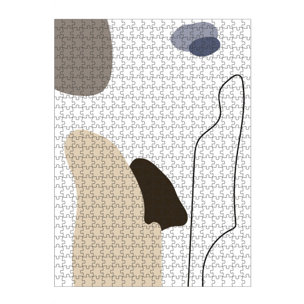 artboxONE Puzzle "Simple artwork" artboxONE - Abstrakt,Geometrie - Abstrakt,Art,Artwork,Kunst,Design,Beige,White,Blue,Blau,Weiß,Formen,Geometrie