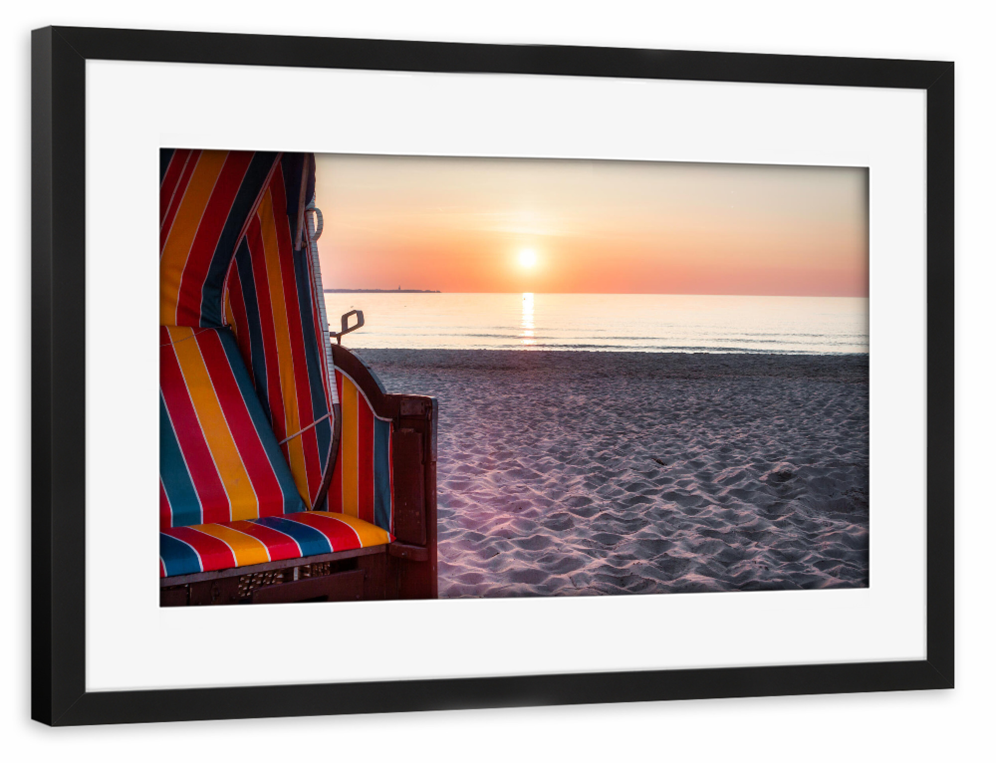 Poster mit Rahmen schwarz "Have a nice day" artboxONE - Natur,Reise,Reise / Strand und Meer