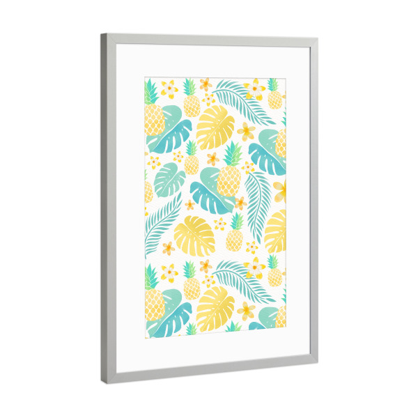 Poster mit Rahmen Silber "Tropical Dream" artboxONE - Natur,Floral