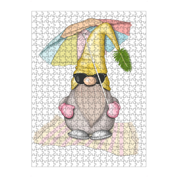 artboxONE Puzzle "Sommerzwerg mit Regenschirm" artboxONE - Für Kinder,Für Mama,Festivals,Lustig
