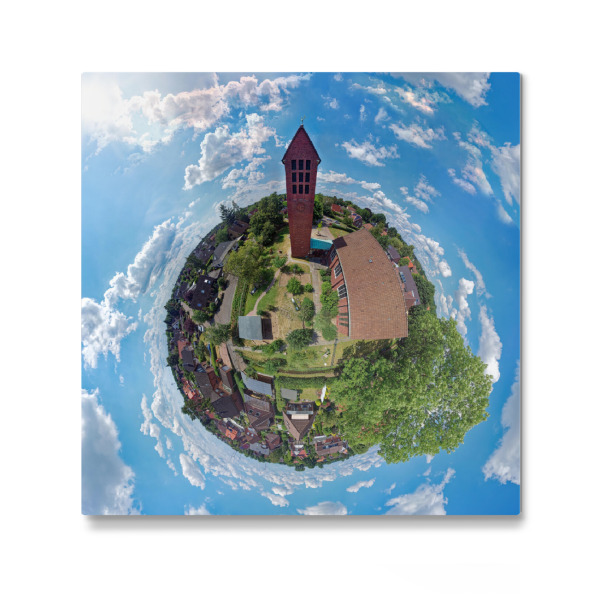 Galerie-Print "Spielpl. Bugenhagenkirche Hamburg" 30x30 cm artboxONE