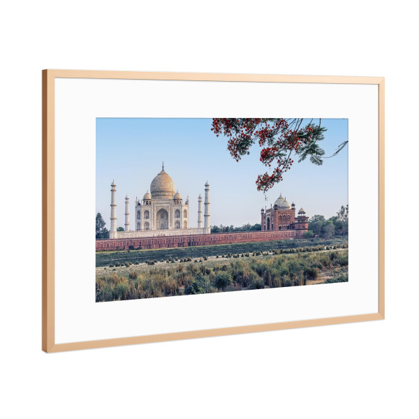 Poster mit Rahmen Kupfer "Taj-Rückseite" artboxONE - Städte,Reise,Architektur,Reise / Asien,Reise / Länder