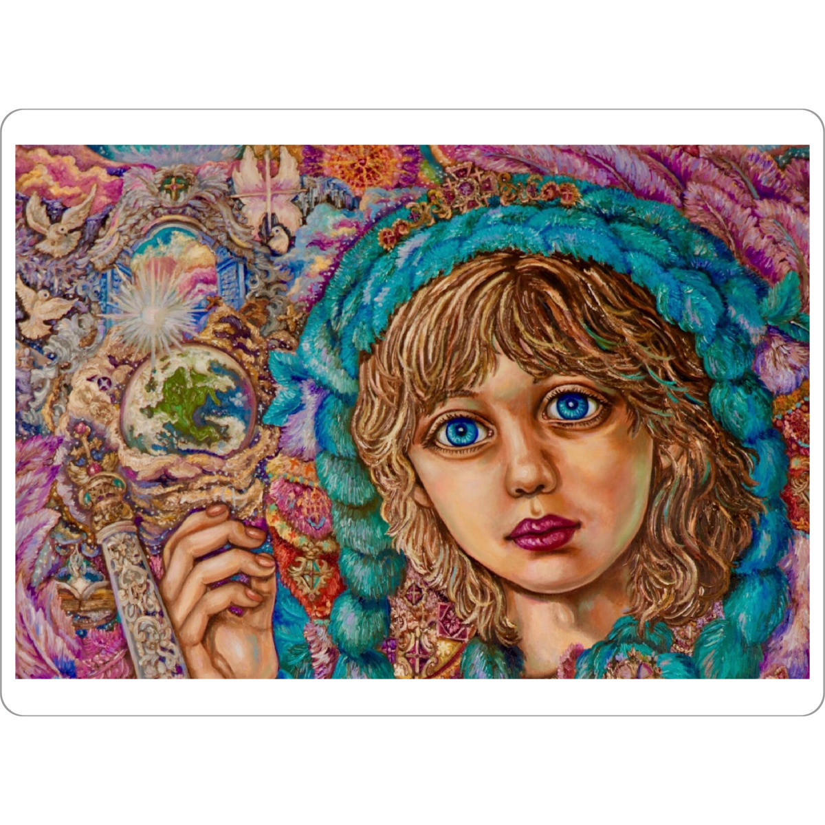 Tischset "Yumi Sugai. Erzengel Uriel" artboxONE - Menschen,Weihnachten - Yumi sugai,Engel,Erzengel,Erde,Fantasie,Religion - Bild yumi sugai